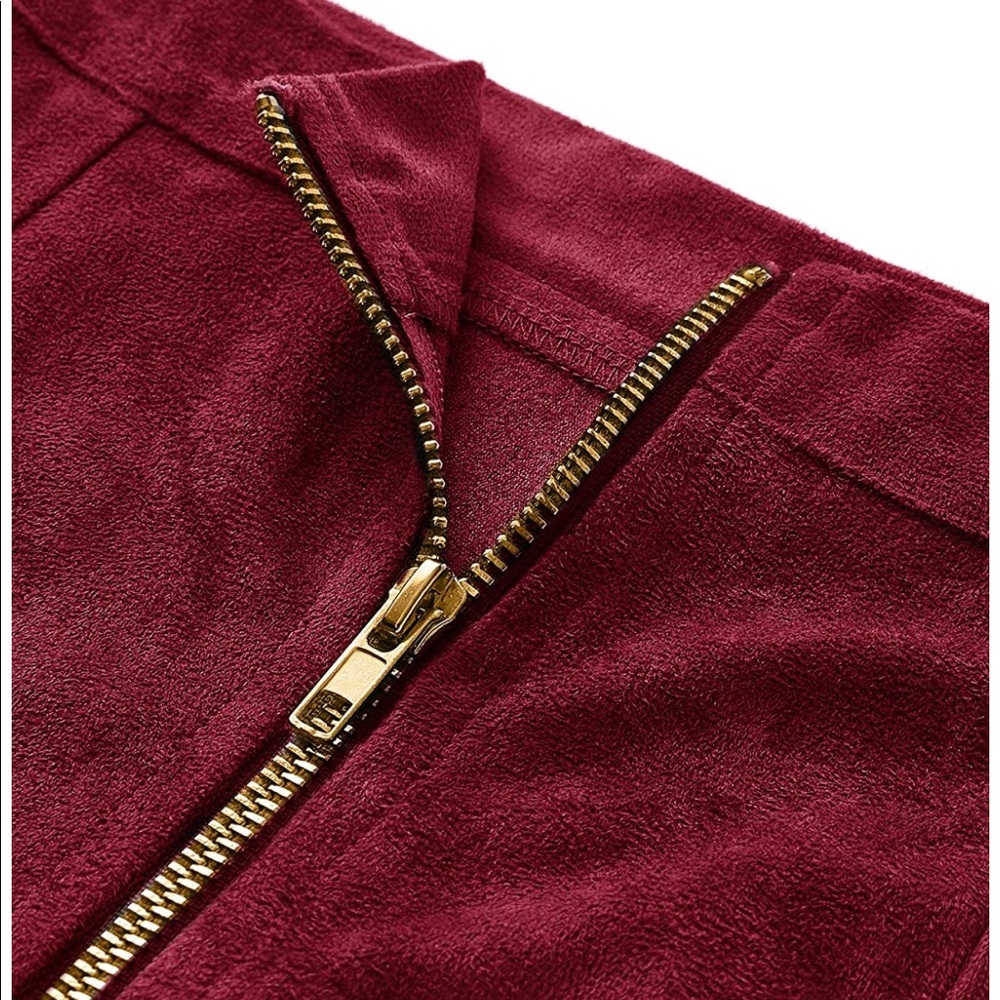 Suede skirt